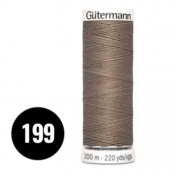 Gütermann Alla Tygers Tråd Mørk Beige 200M (199) Gütermann Alla Tygers Tråd Mørk Beige 200M (199)