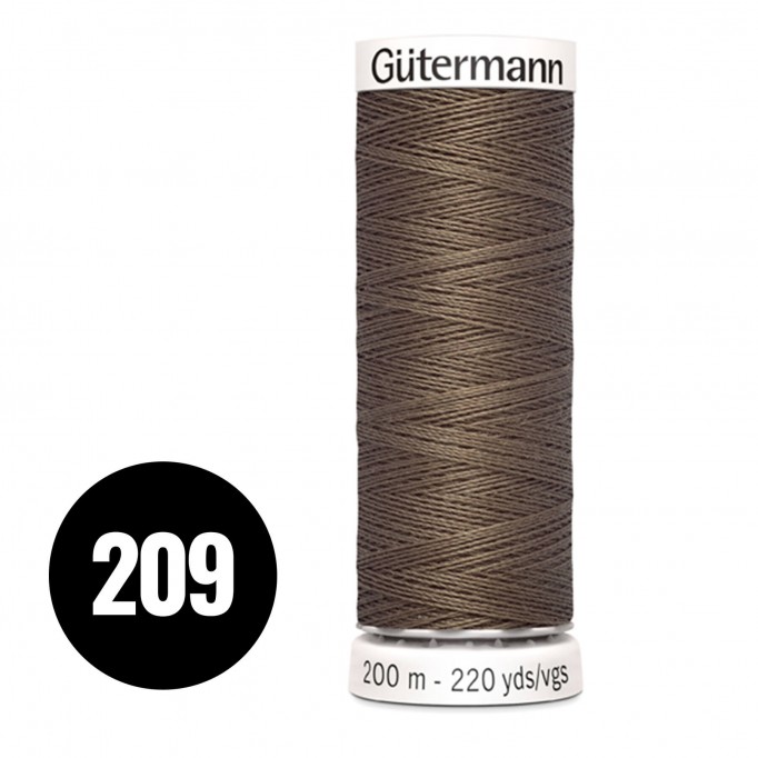 Gütermann 209 Marrone Scuro 200M (043) - (Filati Cucirini)
