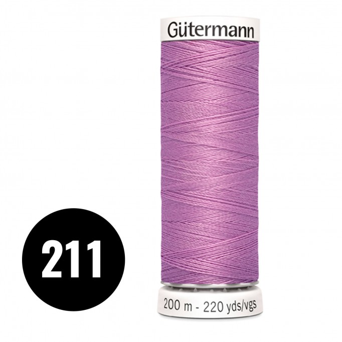 Gütermann 211 Cardinal Lilas 200M (043)  - (Fils à Coudre)