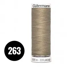 Gütermann Alla Tygers Tråd Mørk Beige 200M (263) Gütermann Alla Tygers Tråd Mørk Beige 200M (263)