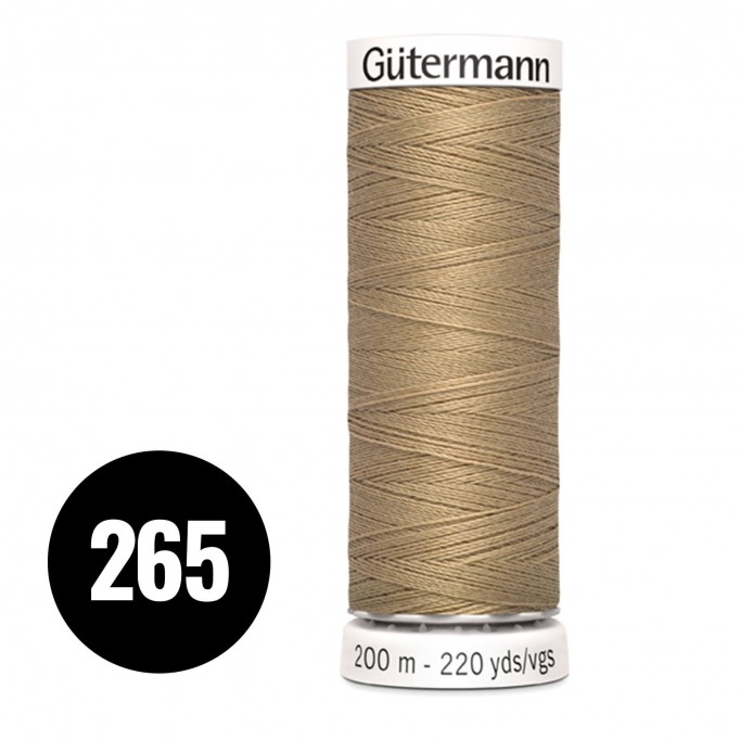 Gütermann 265 Beige Brun 200M (043) - (Fils à Coudre)