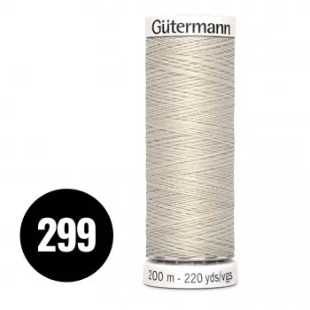 Gütermann Alla Tygers Tråd Naturel Beige 200M (299) Gütermann Alla Tygers Tråd Naturel Beige 200M (299)