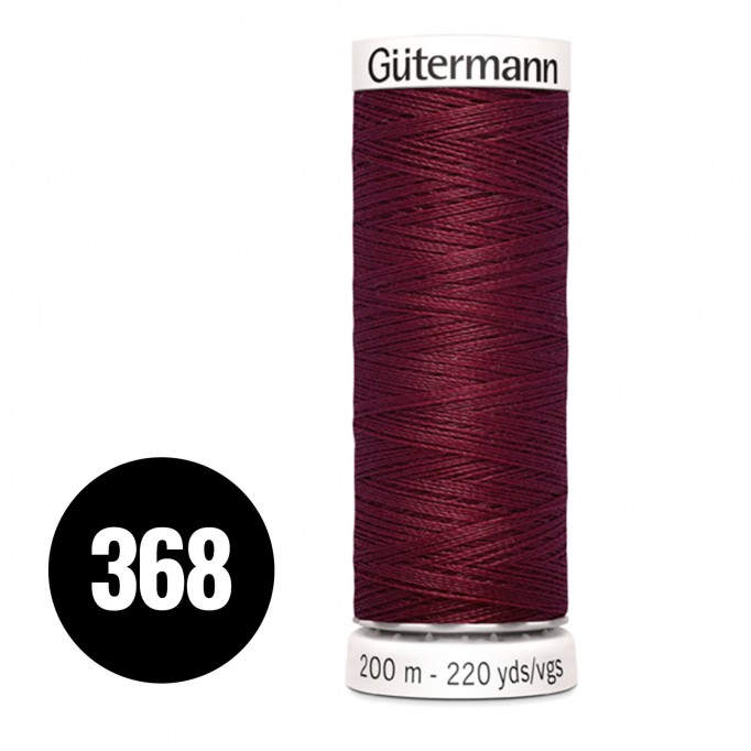 Gütermann 368 Bordeaux 200M (043) - (Sytråd)