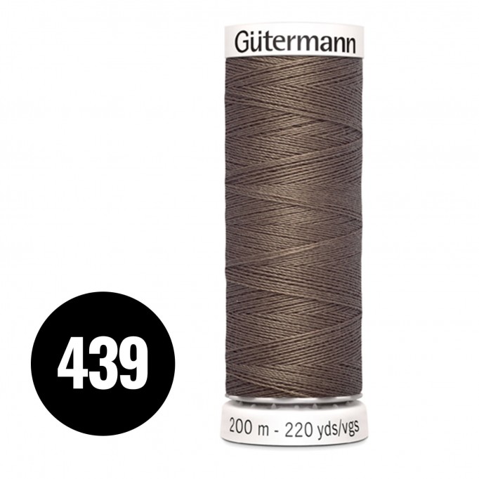 Gütermann 439 Mørkebrun 200M (043) - (Sytråd)
