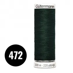Gütermann Nici Uniwersalne Ciemny Zieleń 200M (472) Gütermann Nici Uniwersalne Ciemny Zieleń 200M (472)