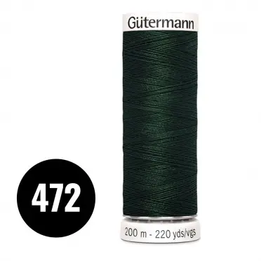 Gütermann 472 Mørkegrøn 200M (043) - (Sytråd)