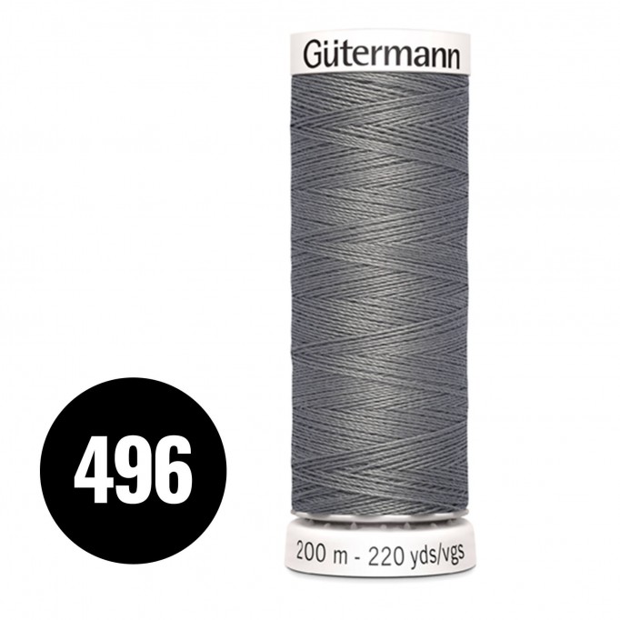 Gütermann 496 Gris 200M - (Fils à Coudre)