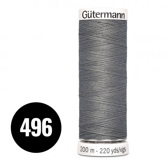 Gütermann 496 Grigio 200M (043) - (Filati Cucirini)