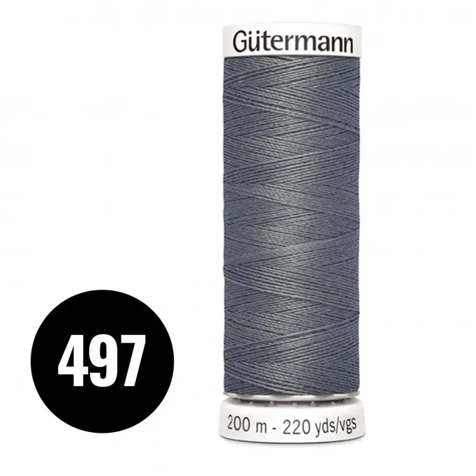 Gütermann 497 Anthrazit Grau 200M (043) - (Nähgarn)