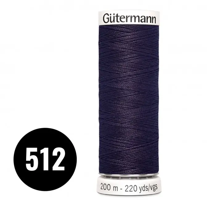 Gütermann 512 Aubergine 200M (043) - (Sytråd)