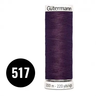 Gütermann Fil à Coudre Universel Pourpre 200M (517) - (Fils à Coudre)