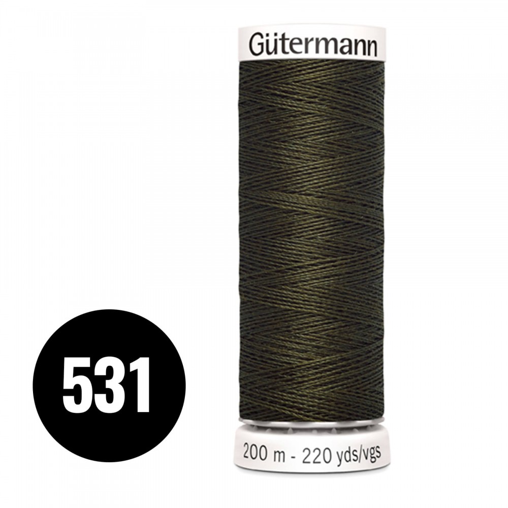 Gütermann Fil à Coudre Universel Noir Khaki 200M (531) Gütermann Fil à Coudre Universel Noir Khaki 200M (531)