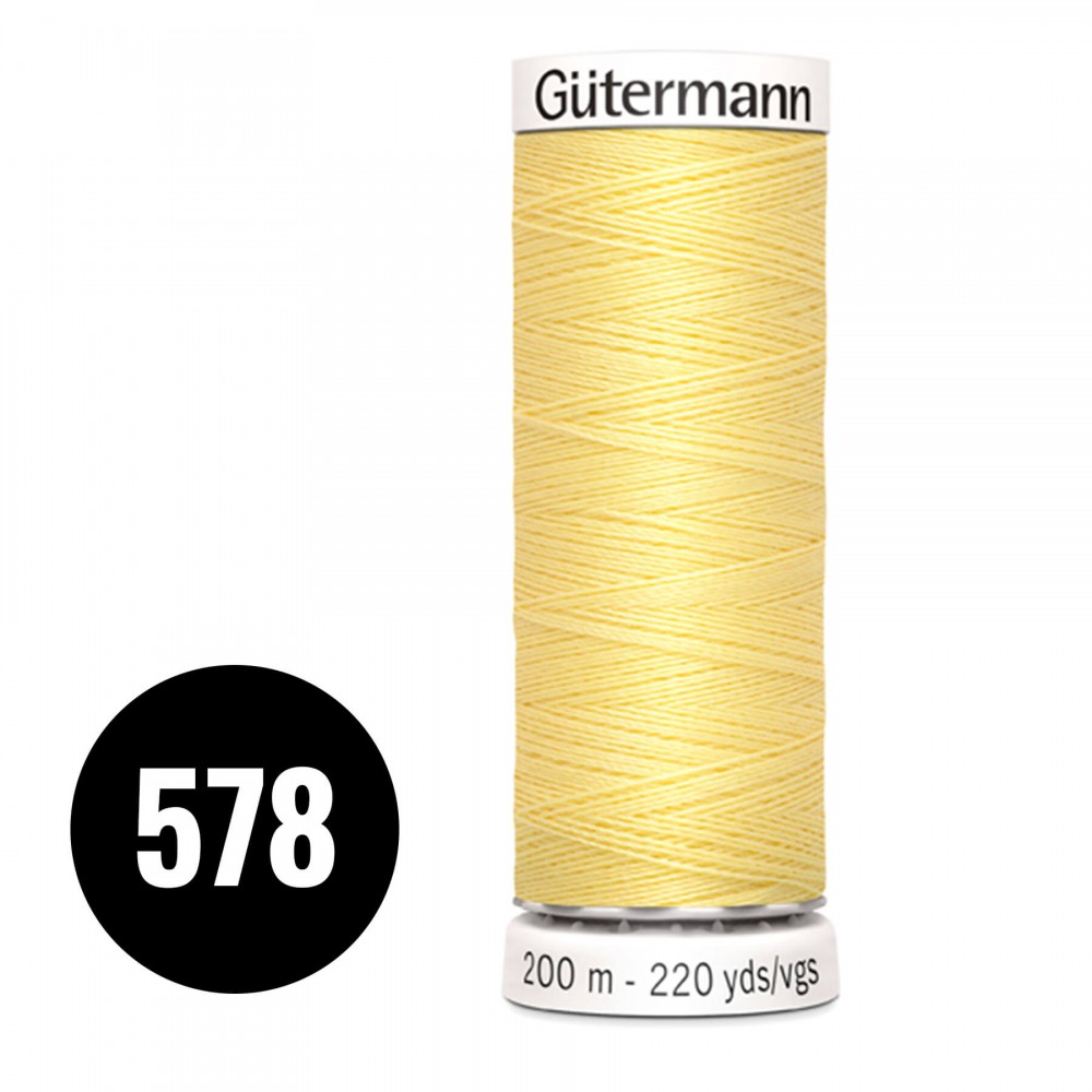 Gütermann Fil à Coudre Universel Jaune Clair 200M (578) Gütermann Fil à Coudre Universel Jaune Clair 200M (578)