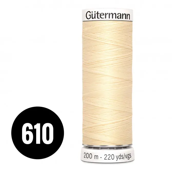 Gütermann 610 Hell Beige Gelb 200M (043) - (Nähgarn)