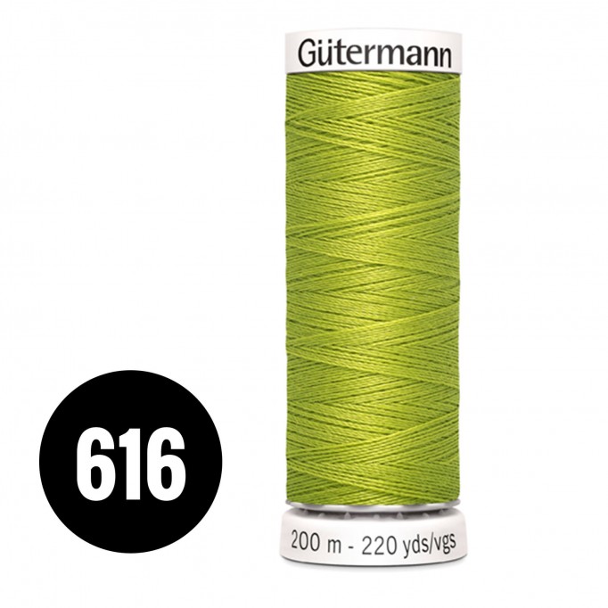 Gütermann 616 Mørk Lime 200M (043) - (Sytråd)