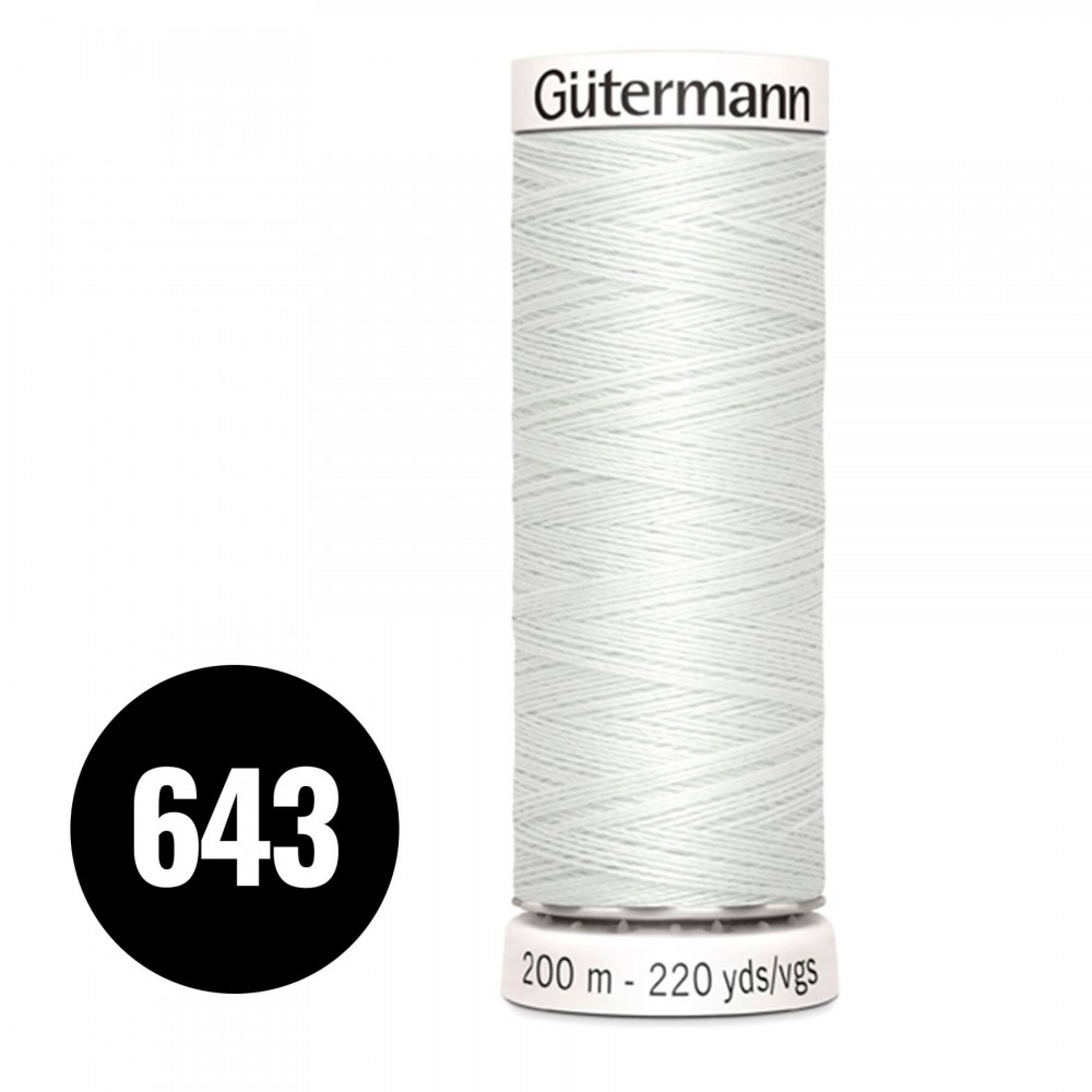 Gütermann Fil à Coudre Universel Gris Clair Écru 200M (643)