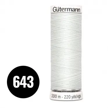 Gütermann 643 Hellgrau Ecru 200M (043) - (Nähgarn)