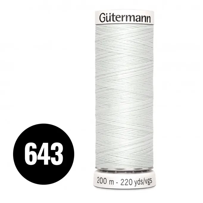Gütermann 643 Licht Grijs Ecru 200M (043) - (Naaigaren)