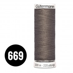 Gütermann Fil à Coudre Universel Taupe 200M (669)