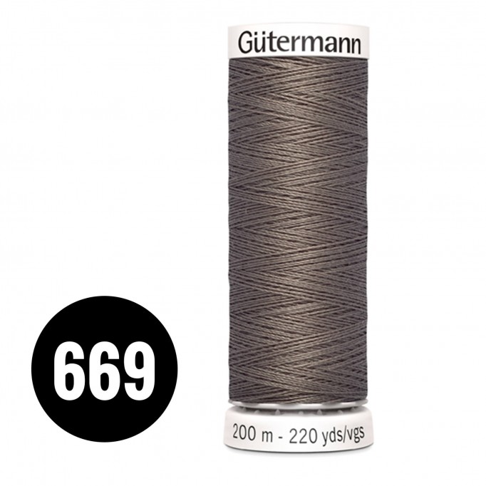 Gütermann Fil à Coudre Universel Taupe 200M (669) - (Fils à Coudre)