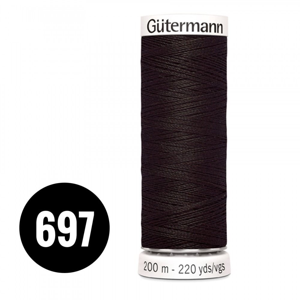Gütermann Fil à Coudre Universel Chocolat Noir 200M (697) Gütermann Fil à Coudre Universel Chocolat Noir 200M (697)