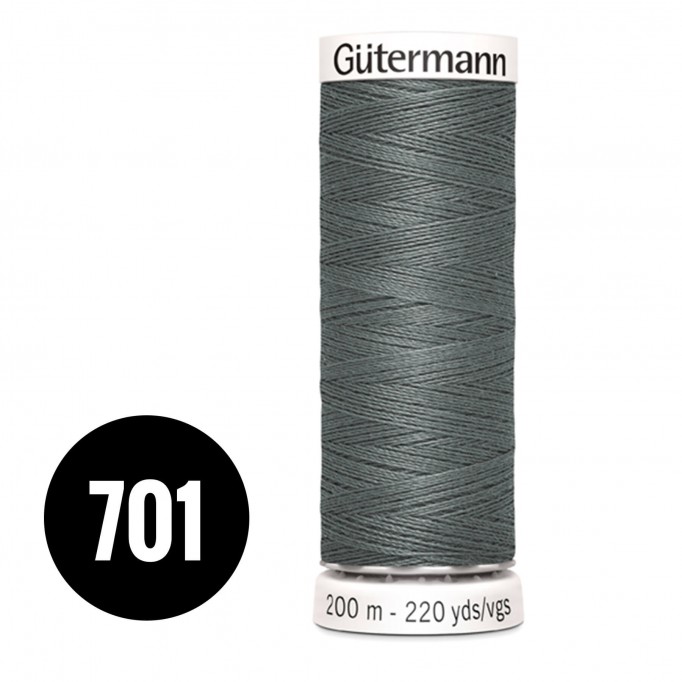 Gütermann 701 Antracite 200M (043) - (Filati Cucirini)