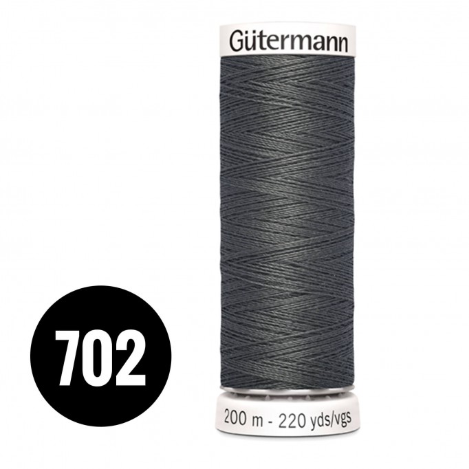 Gütermann 702 Gris Foncé 200M (043) - (Fils à Coudre)