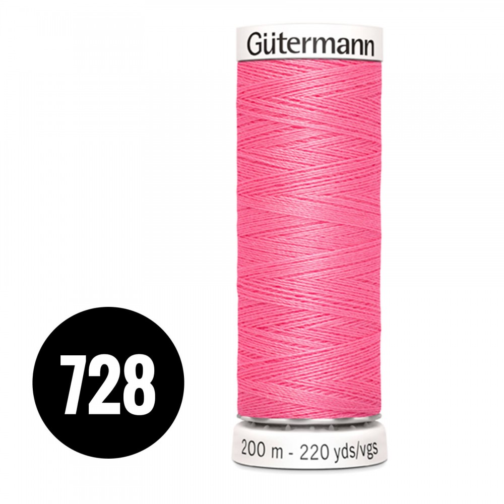 Gütermann Fil à Coudre Universel Rose Fluo 200M (728) Gütermann Fil à Coudre Universel Rose Fluo 200M (728)