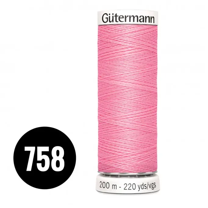 Gütermann 758 Fluor Rose 200M (043) - (Naaigaren)