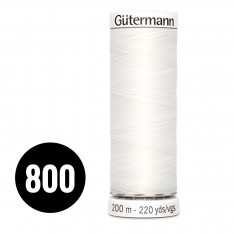 Gütermann Fil à Coudre Universel Blanc 200M (800)
