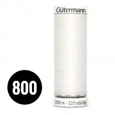 Gütermann Fil à Coudre Universel Blanc 200M (800)