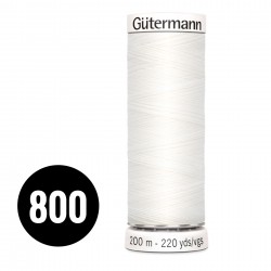 Gütermann Sew-All Thread White 200M (800)