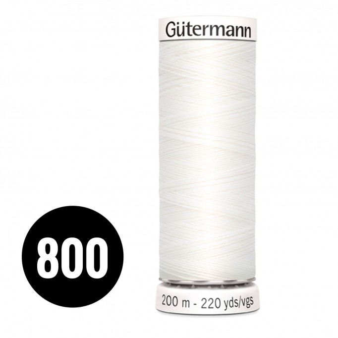 Gütermann Fil à Coudre Universel Blanc 200M (800) - (Fils à Coudre)
