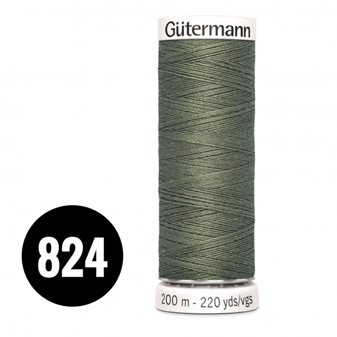 Gütermann 824 Olive Foncé 200M - (Fils à Coudre)