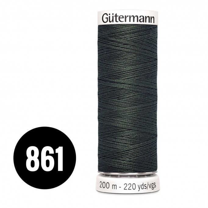 Gütermann 861 Verde Oliva Scuro 200M (043) - (Filati Cucirini)
