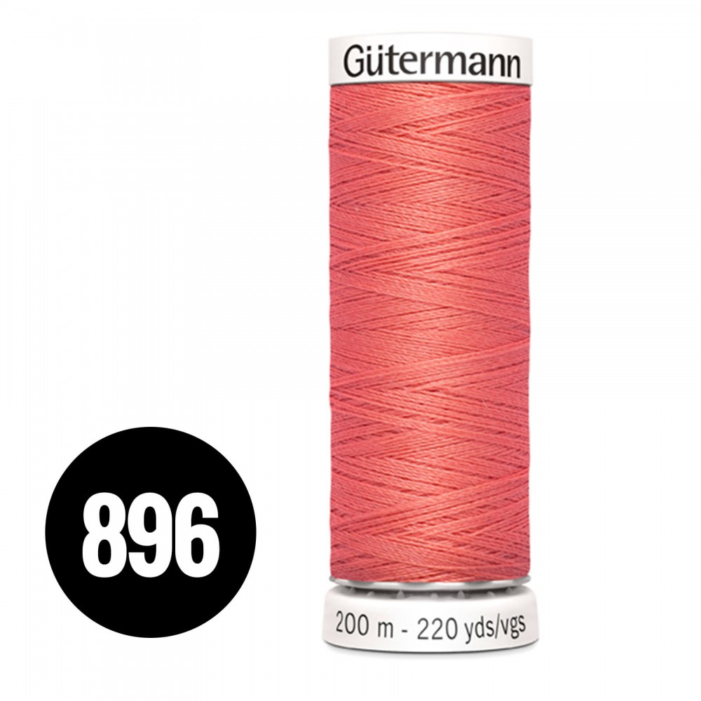 Gütermann Fil à Coudre Universel Orange Saumon 200M (896) Gütermann Fil à Coudre Universel Orange Saumon 200M (896)