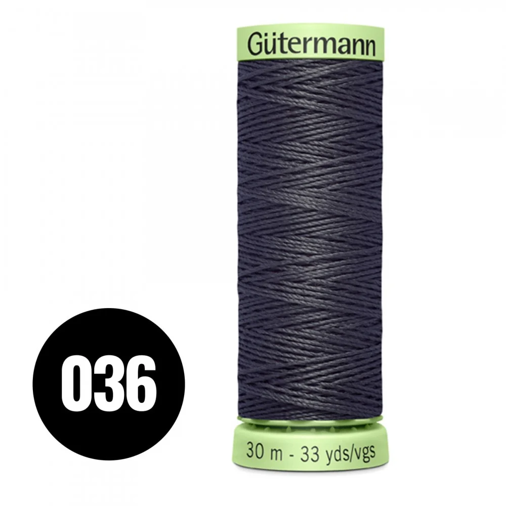 Gütermann Pyntestings- Og Knaphulstråd Antracit Sort 30M (036)