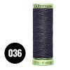 Gütermann Ornamental And Button Hole Thread Anthracite Black 30M (036)
