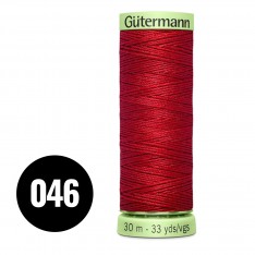 Gütermann Zierstich- Und Knopflochfaden Warmes Rot 30M (046)