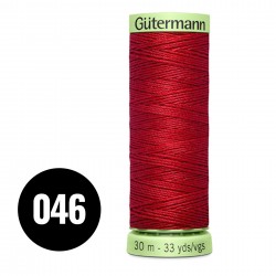 Gütermann Zierstich- Und Knopflochfaden Warmes Rot 30M (046)