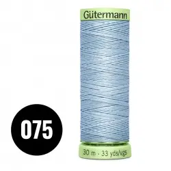 Gütermann Ornamental And Button Hole Thread Light Blue 30M (075)