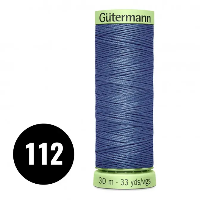 Gütermann Siersteekgaren Donker Jeans 30M (112) - (Fournituren)