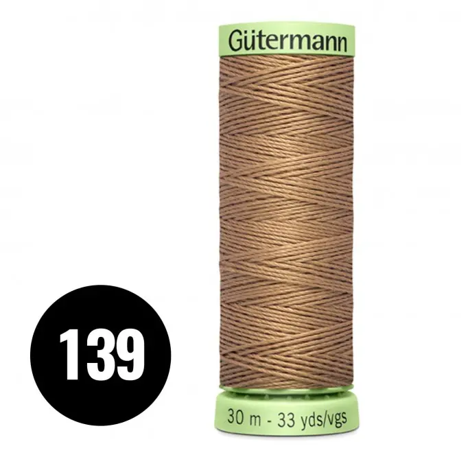 Gütermann Ornamental And Button Hole Thread Cacao 30M (139) - (Haberdashery)