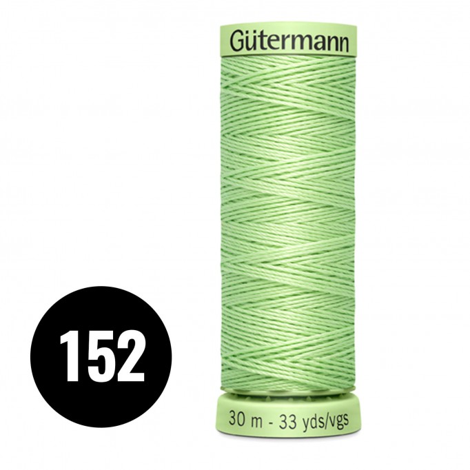 Gütermann Fil à Coudre Super Résistant Vert Clair 30M (152) - (Mercerie)