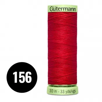 Gütermann Ornamental And Button Hole Thread Red 30M (156)
