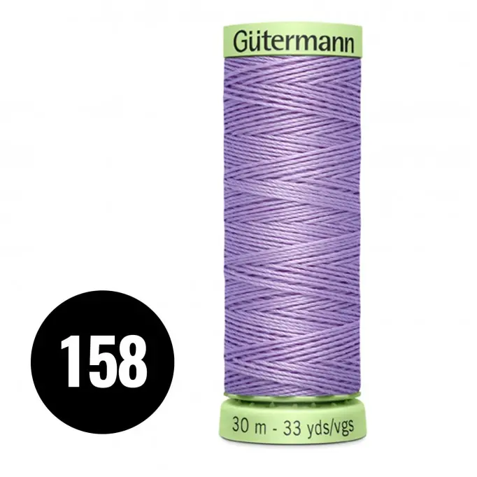 Gütermann Fil à Coudre Super Résistant Lilas 30M (158) - (Mercerie)