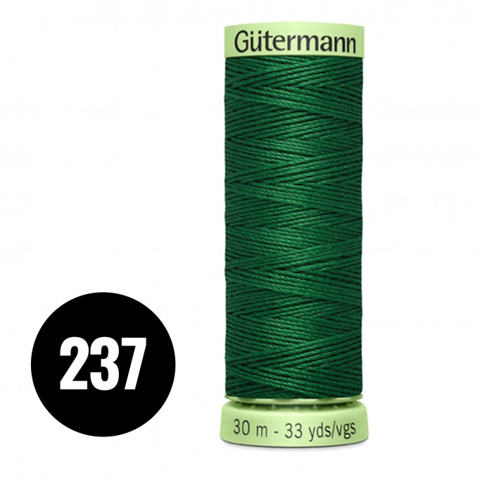 Gütermann Filato Punti Decorativi e Occhielli Verde Erba Scuro 30M (237) - (Merceria)