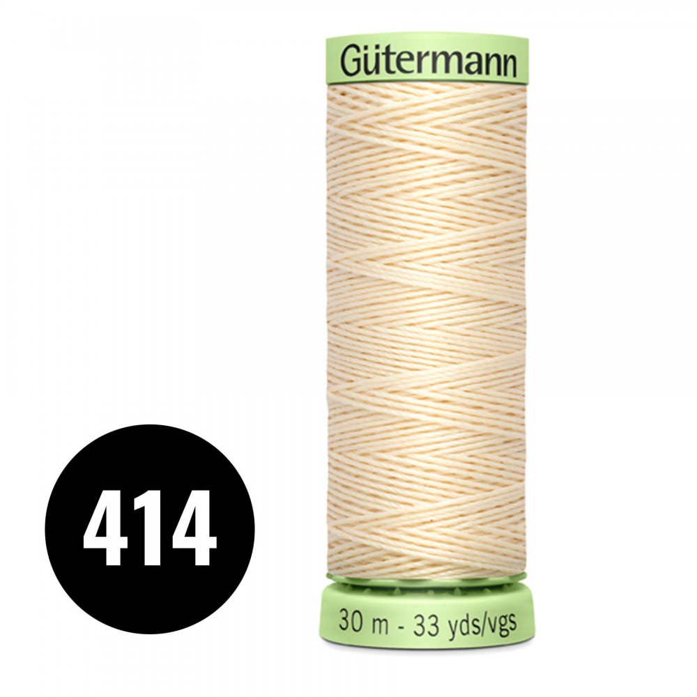 Gütermann Pyntestings- Og Knaphulstråd Flødefarvet 30M (414)