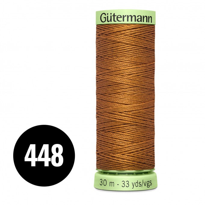 Gütermann Fil à Coudre Super Résistant Cuivre 30M (448) - (Mercerie)