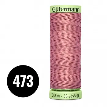 Gütermann Ornamental And Button Hole Thread Old Pink 30M (473)
